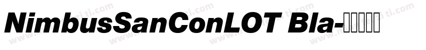 NimbusSanConLOT Bla字体转换